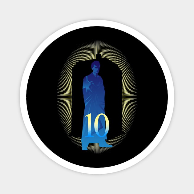 THE FABULOUS 10TH DOCTOR Magnet by KARMADESIGNER T-SHIRT SHOP